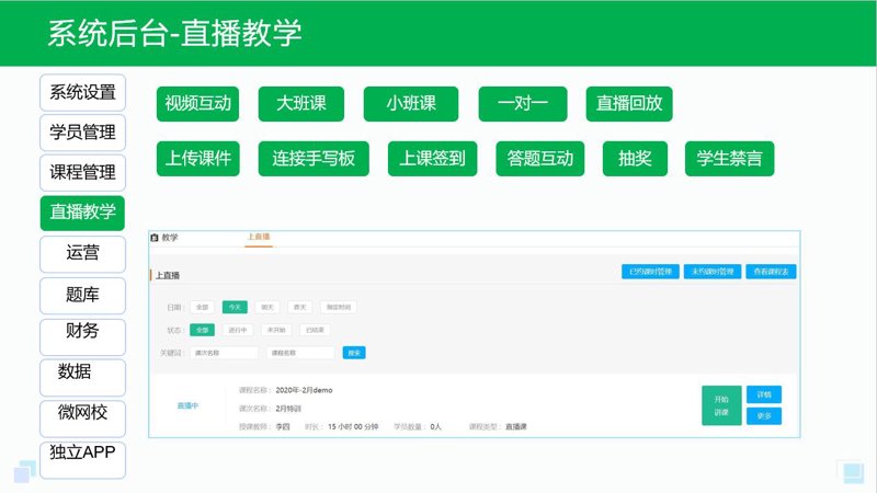 教育直播系统